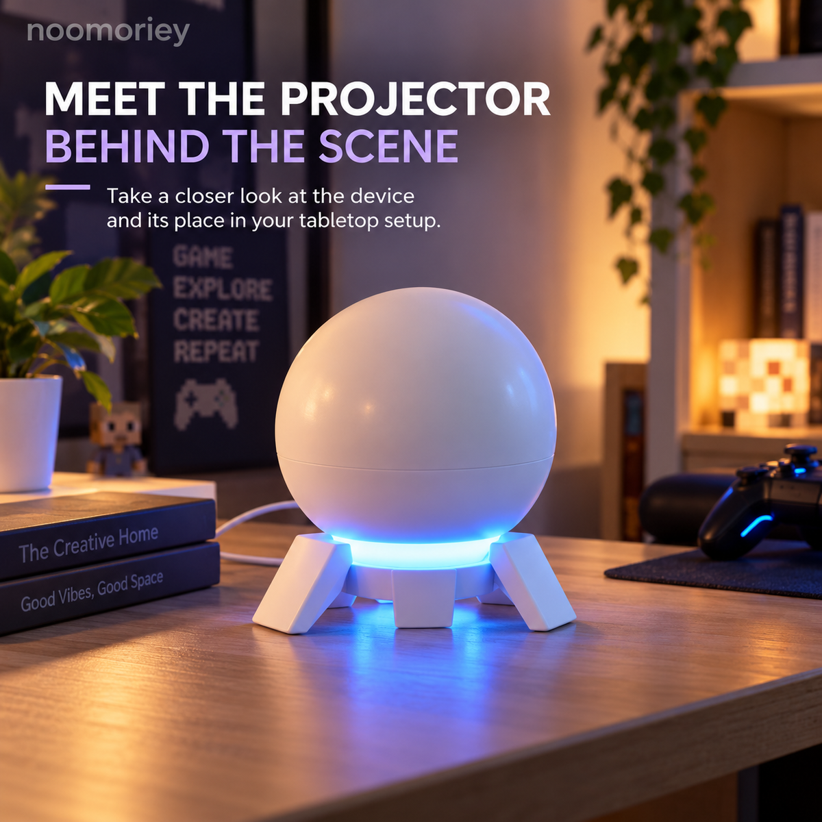 🎮 Pixel Fantasy Scene Projector – Ambient Decor for Gaming Rooms!!!