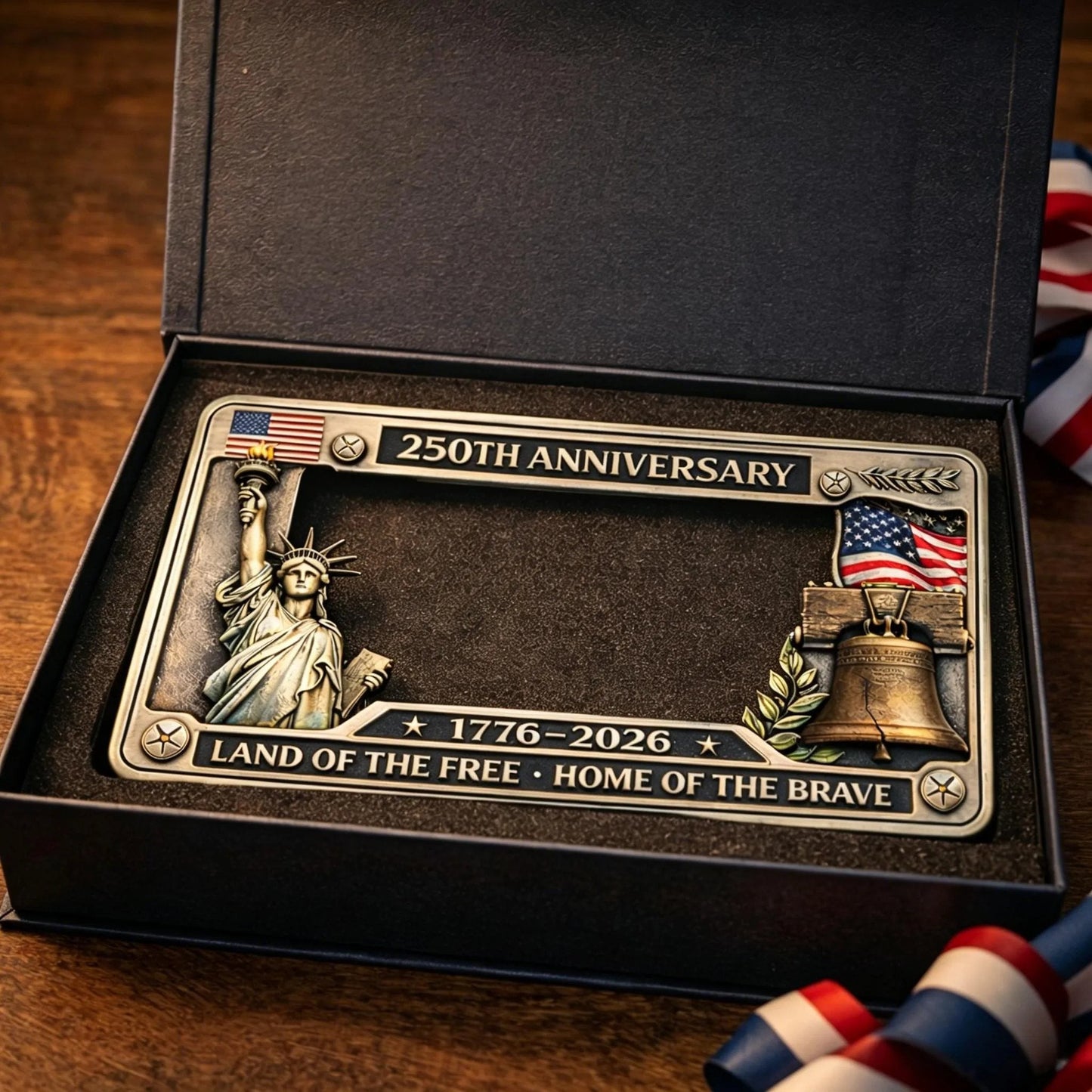 🦅250th Anniversary Commemorative License Plate Frame