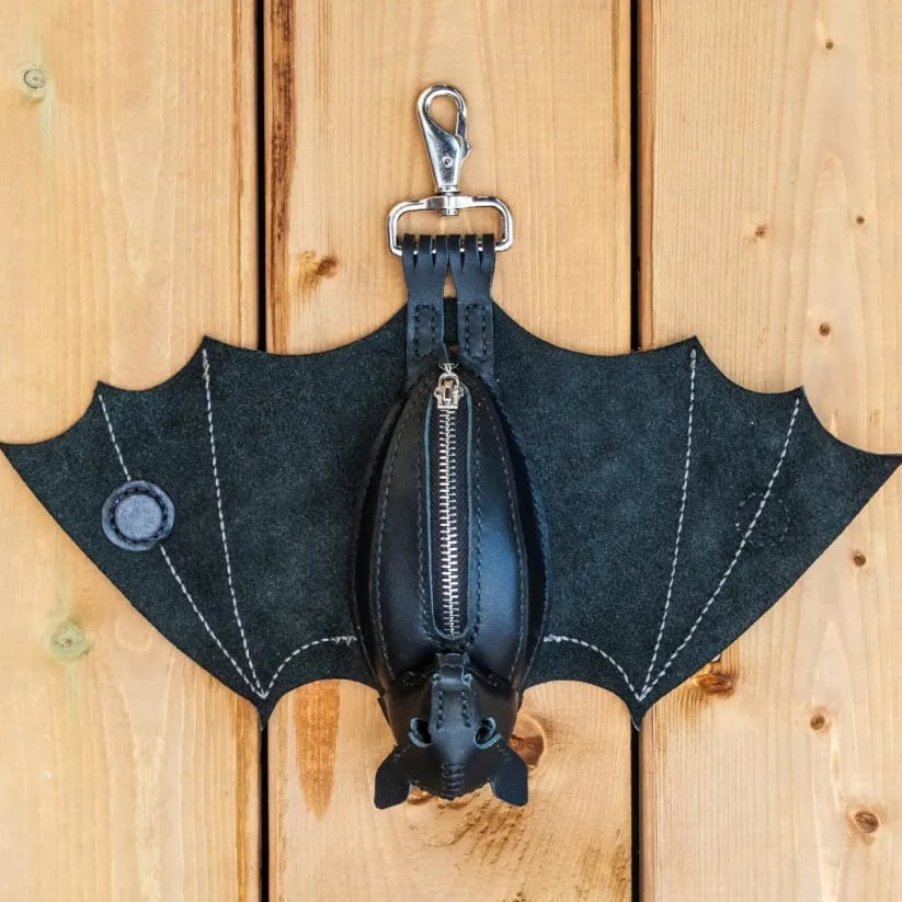 š„ Leather Bat Coin Purse
