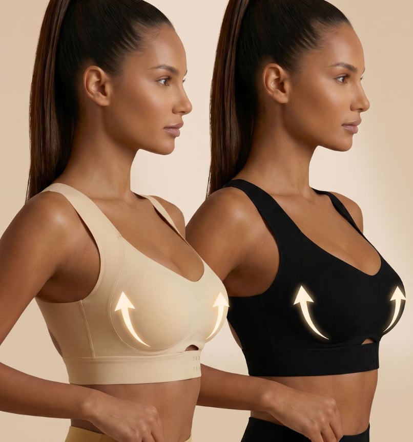 ✨ Women’s Posture Wireless Bra — Breathable Non-Removable Molded Cups