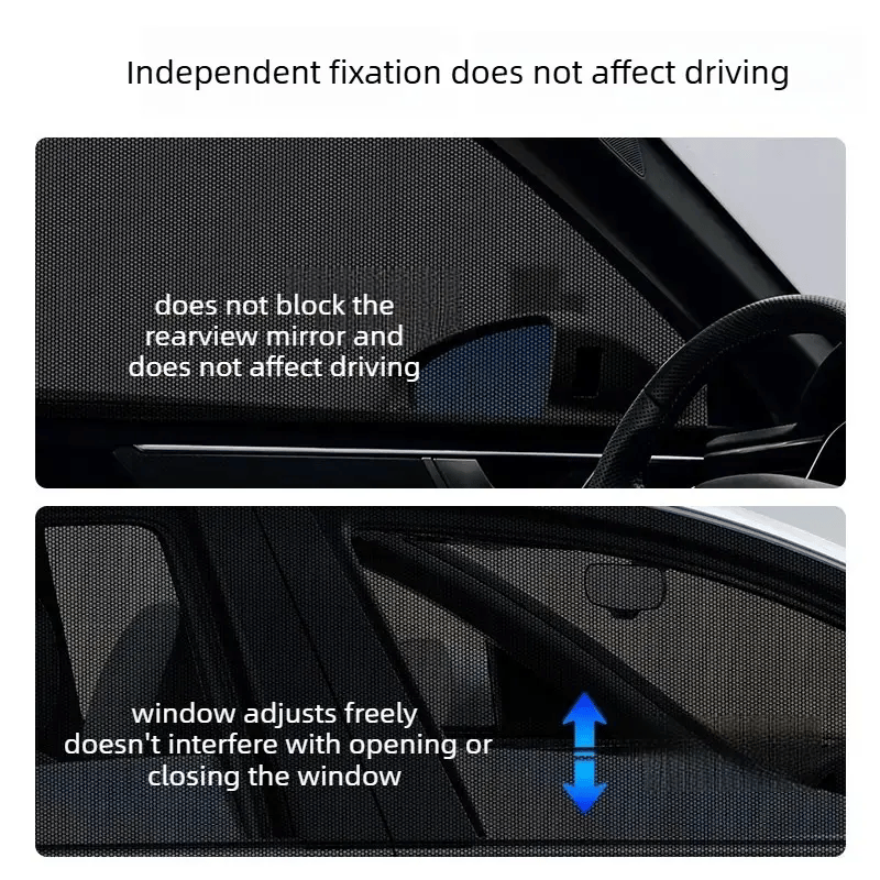 Car anti‐mosquito screen/net, car sunshade curtain, window mosquito net, insect‐proof car curtain, mosquito net for car glass, privacy window mesh
