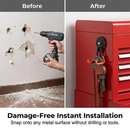 Heavy-Duty Magnetic Double-Claw Hook