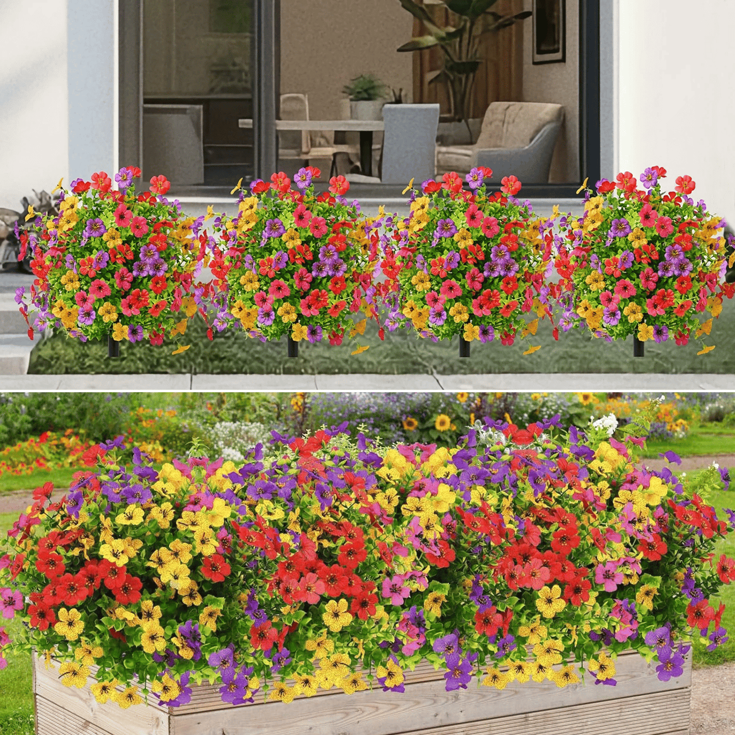 🔥Outdoor/Indoor UV Resistant & Waterproof Artificial Flower Decor ✅