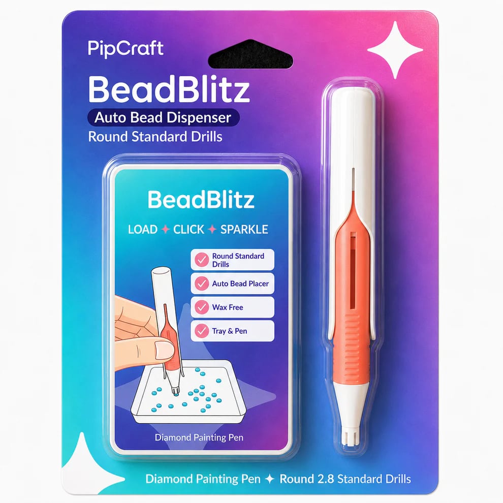 🔥Last Day 49% OFF - 💎BeadBlitz Automatic Diamond Painting Bead dispenser