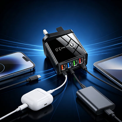 ⚡️Secret to Faster Phone Performance⚡️Four-Port Travel Charger for Extended Phone Battery Life