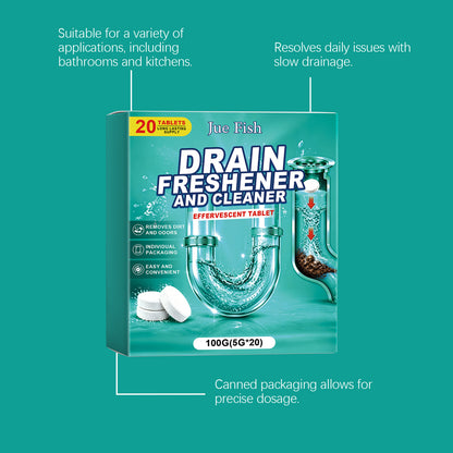 🔥Buy More Save More❤️Powerful Cleaning Effervescent Tablets for Pipe, Fast Dissolve Hair Grease Clogs