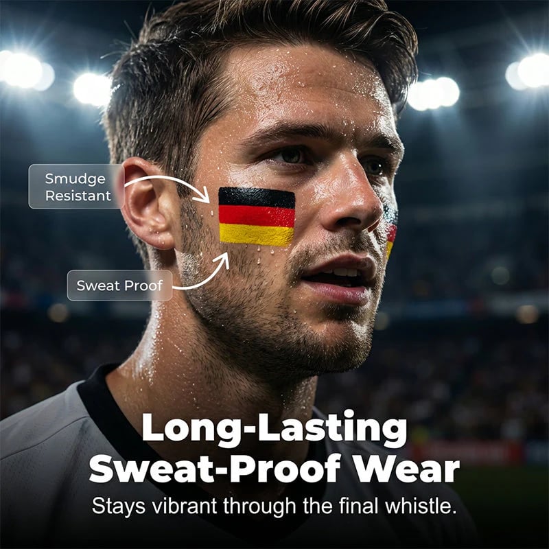 🌈✨National Flag Face Paint Stick for Sports Fans