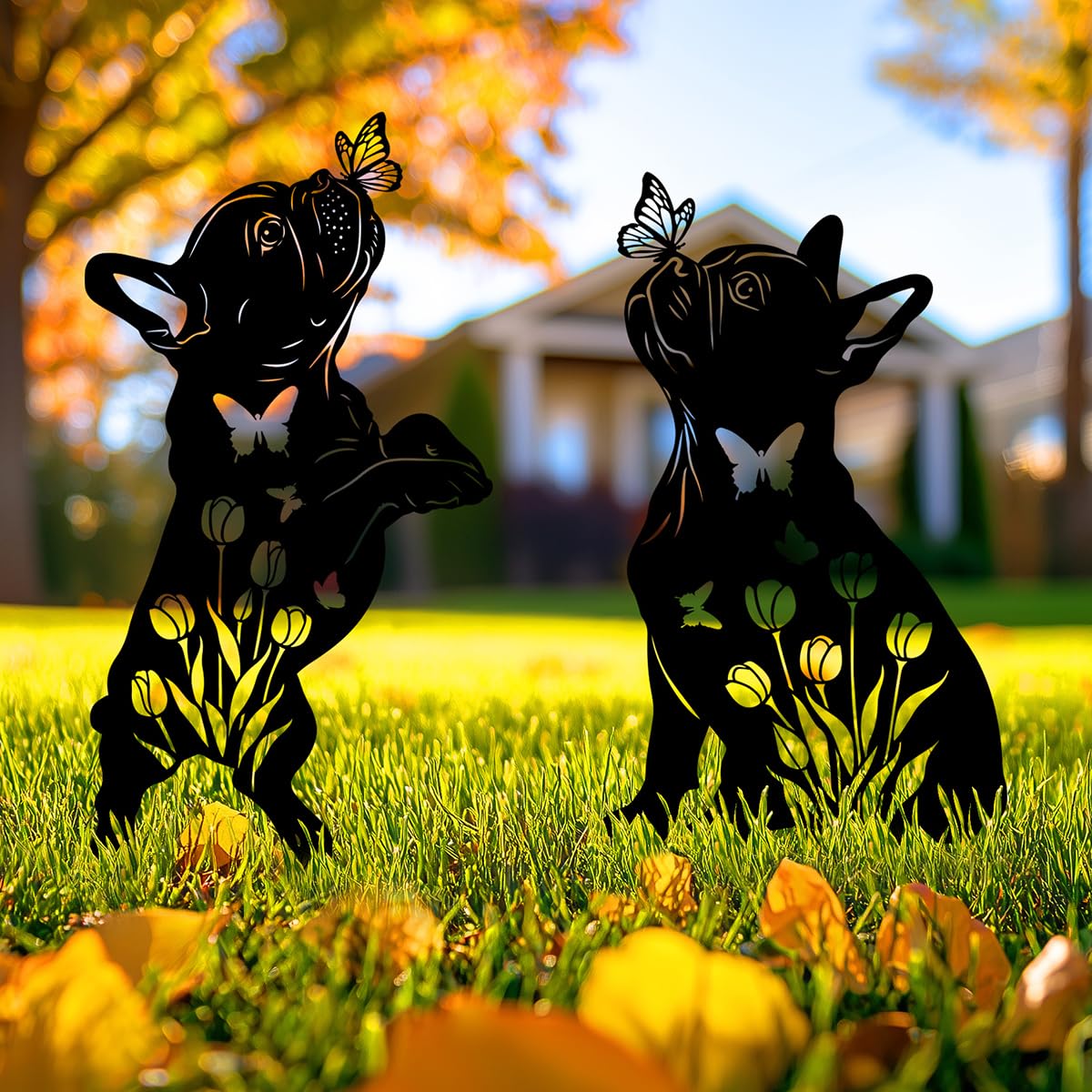 French Bulldog Garden Decoration
