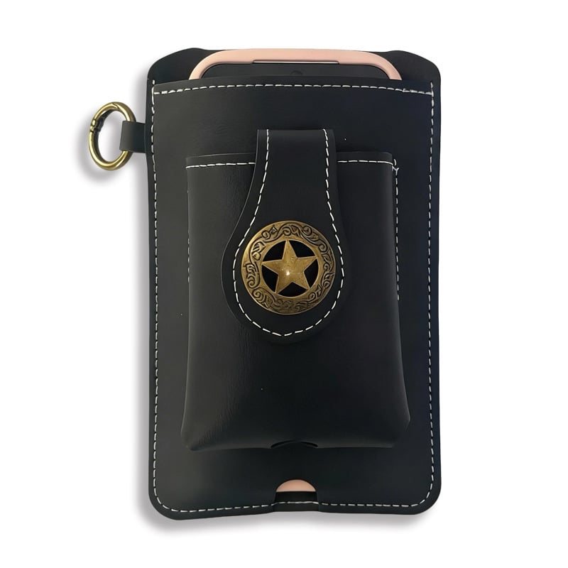 Vintage Cowhide Leather Waist Bag