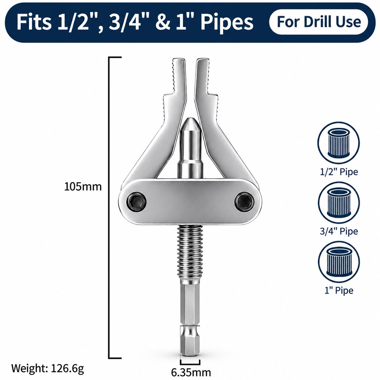 Broken Pipe Extractor Tool – Drill-Powered Solution For Fast Broken Fitting Removal