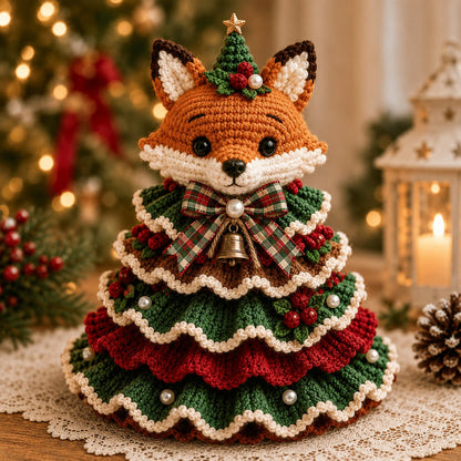 🔥Last Day 49% OFF - 🎄Crochet Animal Christmas Tree DIY Kit