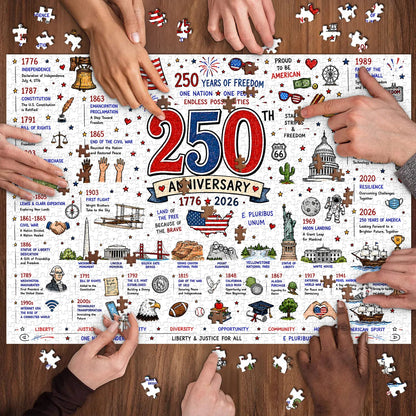 🧩 Patriotic America Jigsaw Puzzle 1000 Pieces 🎁Buy 2 Free Shipping