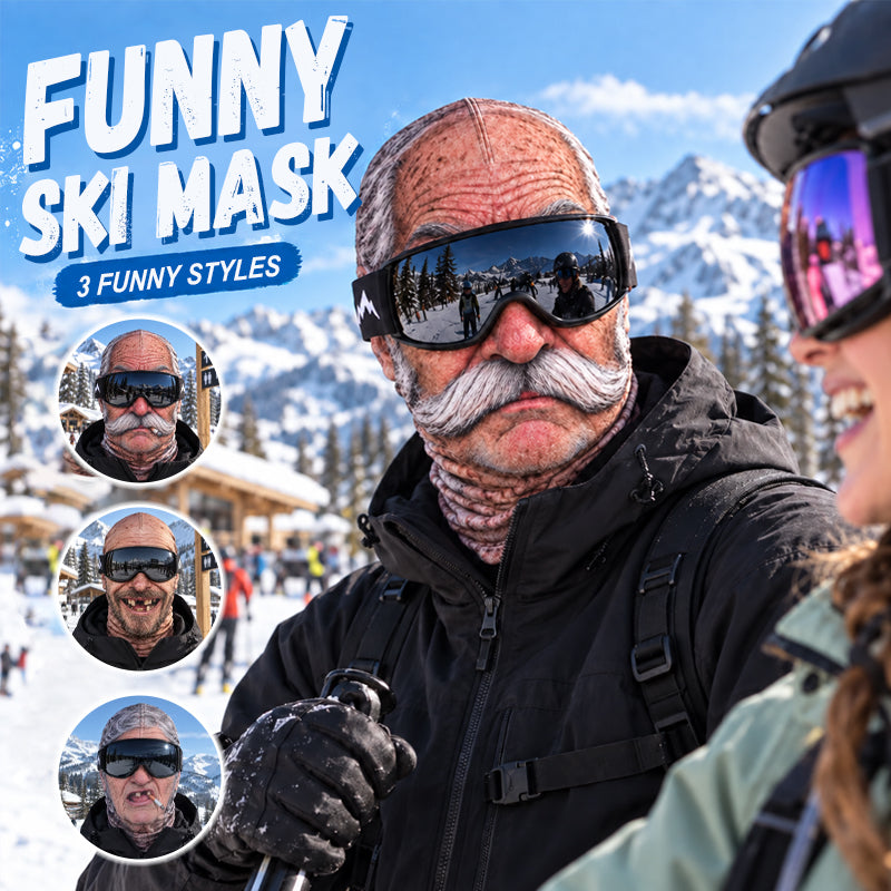 Funny Realistic Face Ski Mask – Hilarious Gear for Skiing, Riding & Outdoor Fun