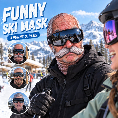 Funny Realistic Face Ski Mask – Hilarious Gear for Skiing, Riding & Outdoor Fun