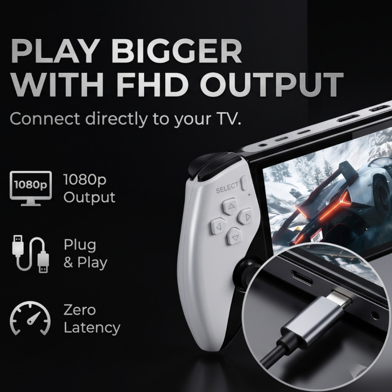 🎄Christmas Sale 49% OFF🎁 DAILYARD Retro Handheld Game Console with HD 5-inch IPS Screen over 20,000 Games