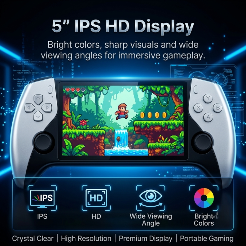 🎄Christmas Sale 49% OFF🎁 DAILYARD Retro Handheld Game Console with HD 5-inch IPS Screen over 20,000 Games