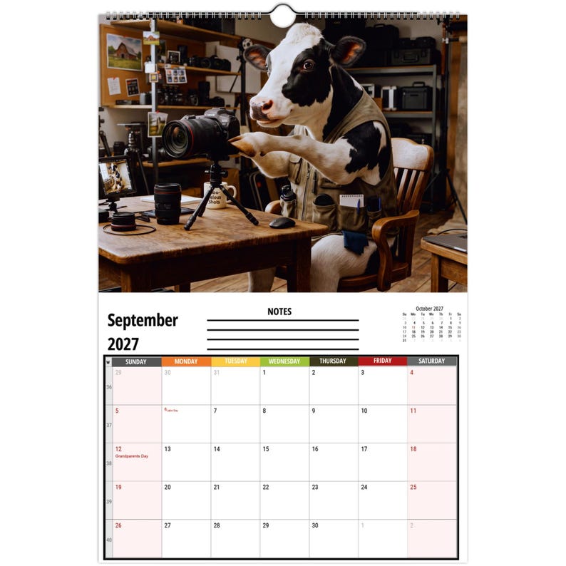 Funny Cows Wall Calendar 2027