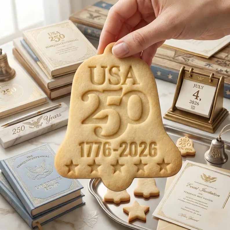 🎁Last Day 48% OFF - 1776–2026 USA 250th Anniversary Cookie Stamp