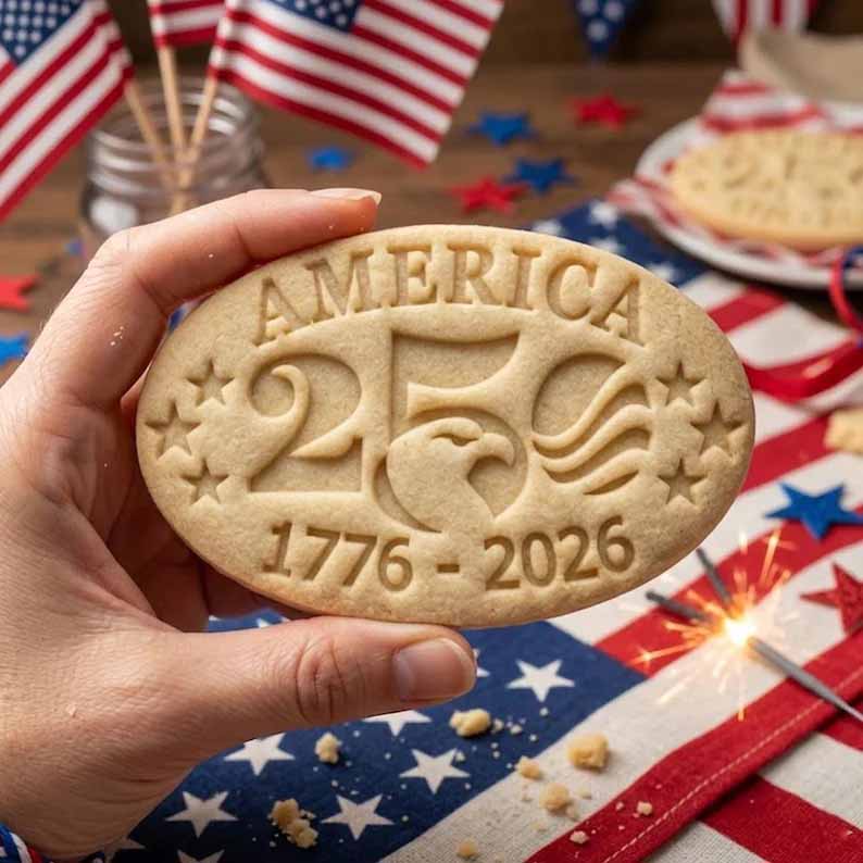 🎁Last Day 48% OFF - 1776–2026 USA 250th Anniversary Cookie Stamp