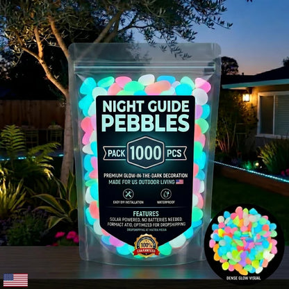 🌈Colorful Glow-in-the-Dark Garden Stones