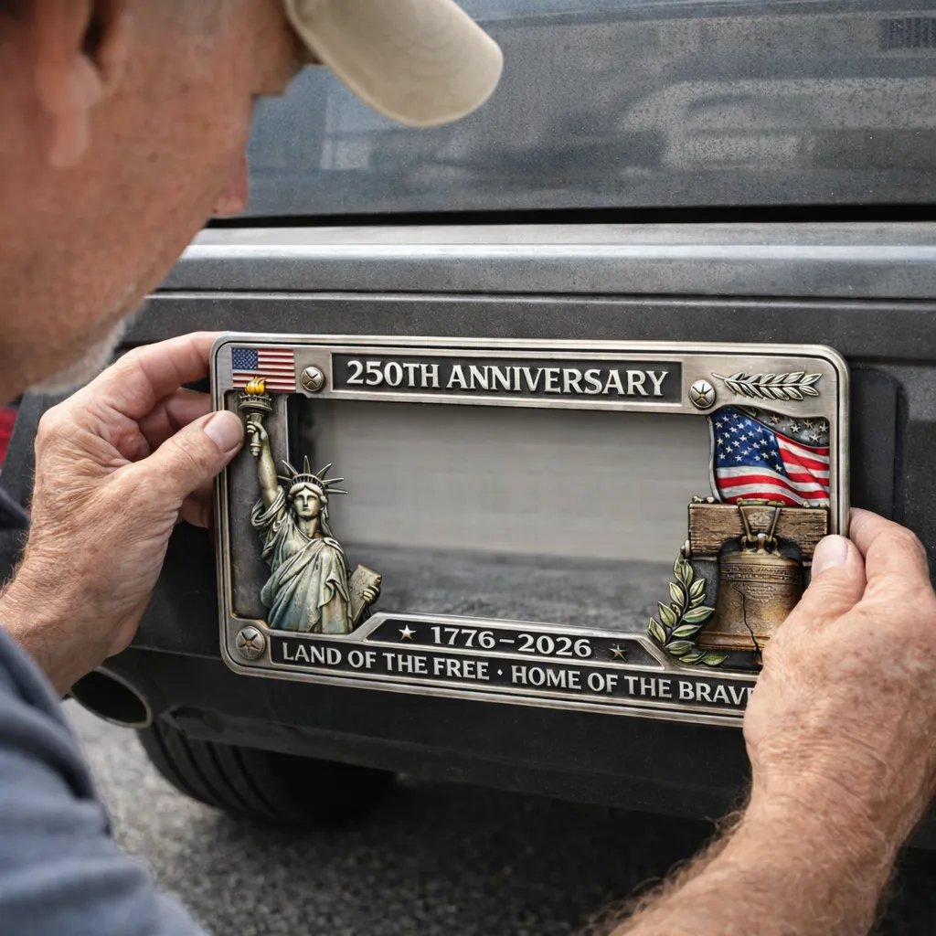 🦅250th Anniversary Commemorative License Plate Frame