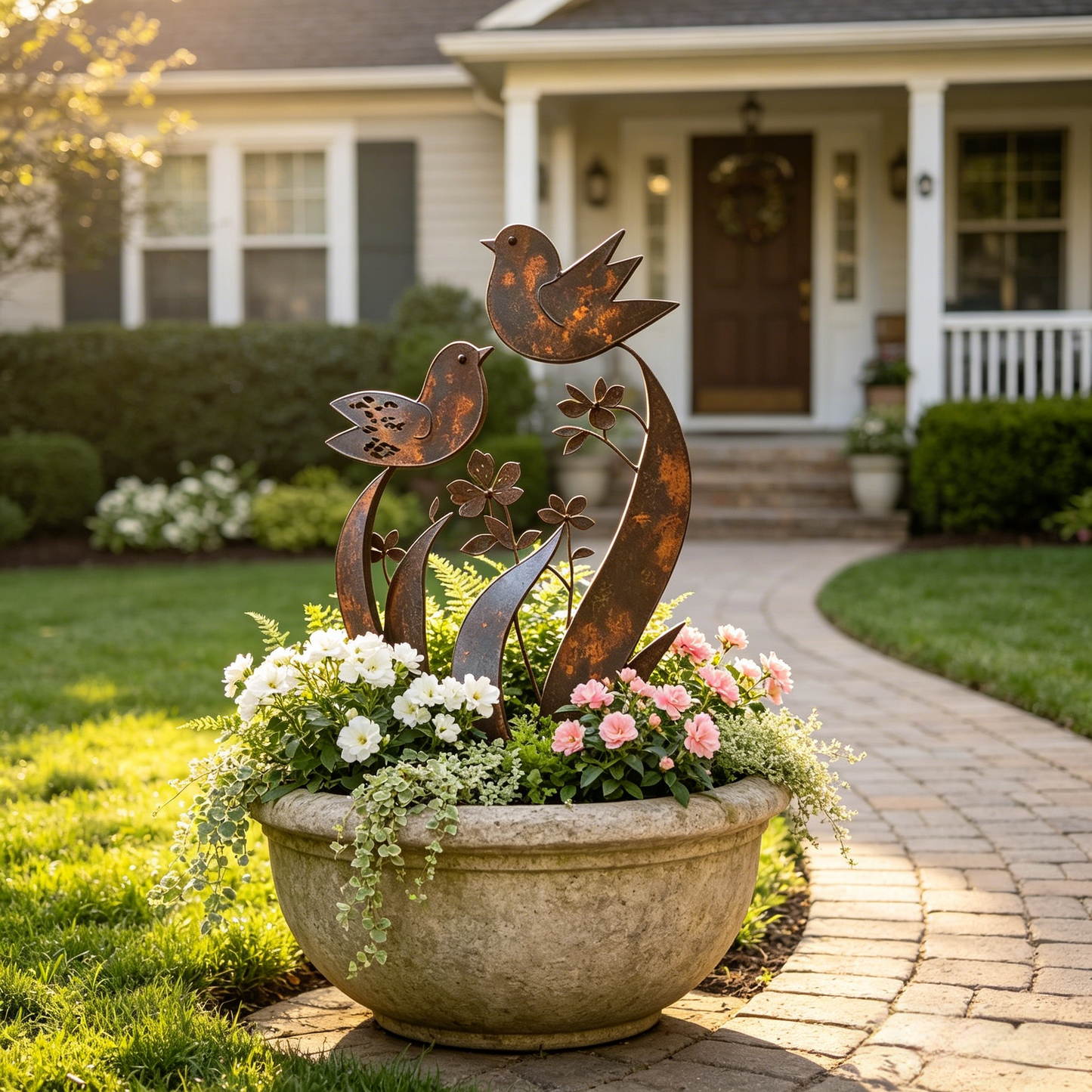 🦋🦋2026 Mother's Day Gifts 49% Off--💖🎁Bird & Wildflower Metal Garden Stake