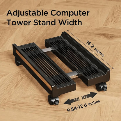 PC Mobile Stand with Wheels Adjustable
