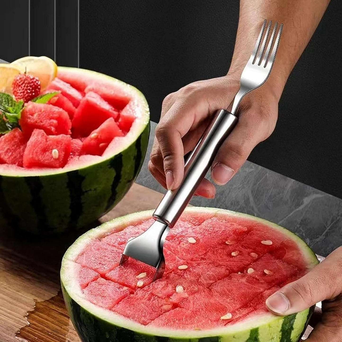 🍉Upgraded Watermelon Fork Slicer Cutter Tool