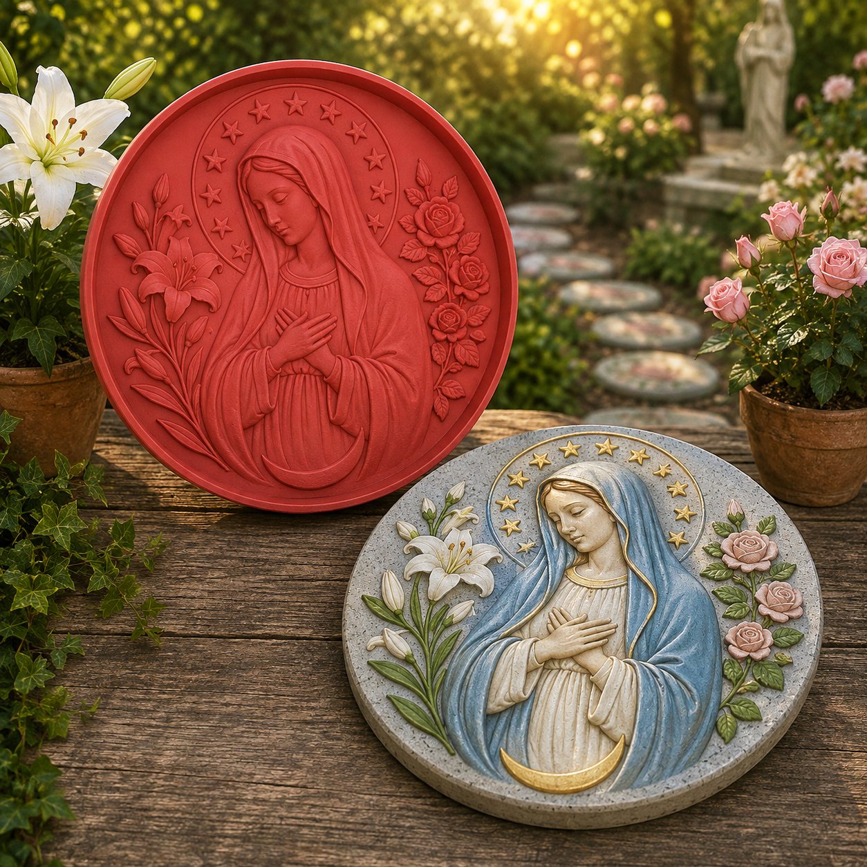 ✝️ Faith Garden Art Reusable Mold