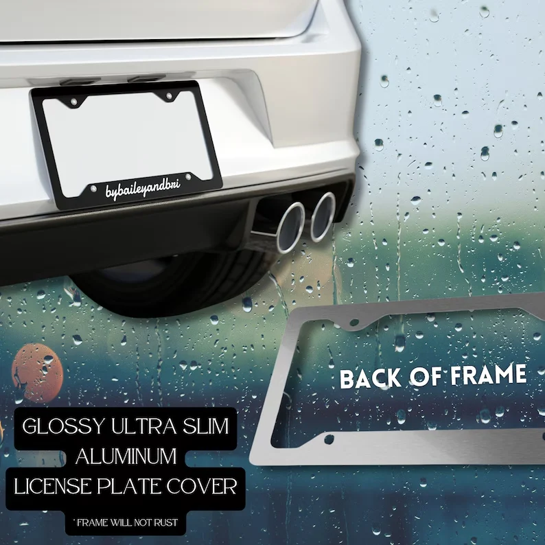 Veteran Metal License Plate Frame