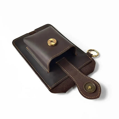 Vintage Cowhide Leather Waist Bag