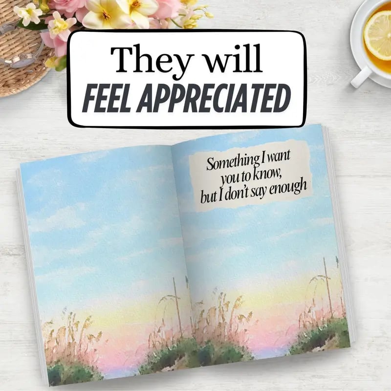 💞Just a Few Things I Love About You Mom – Fill-In Journal for Mother's Day & Birthday👨‍👧‍👦💟