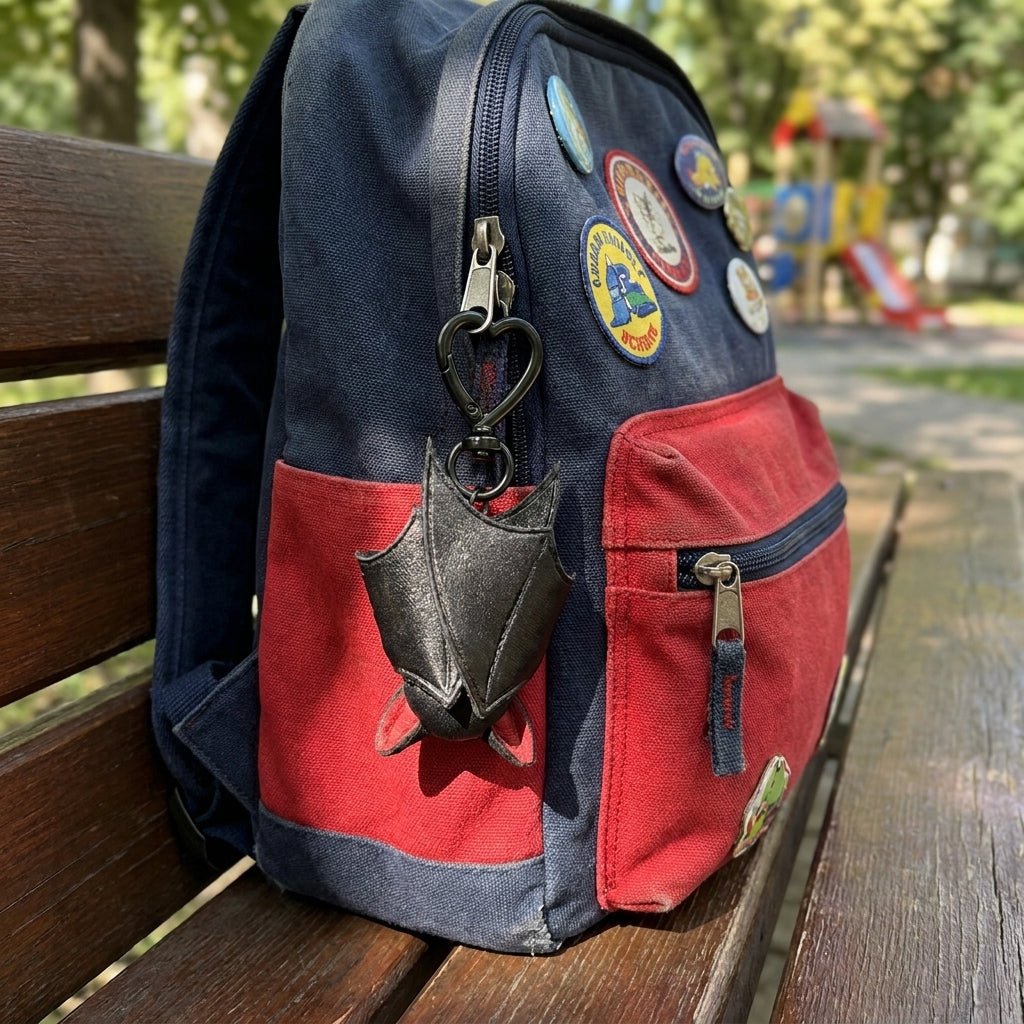 🦇 Cute Black Bat Baby Keychain