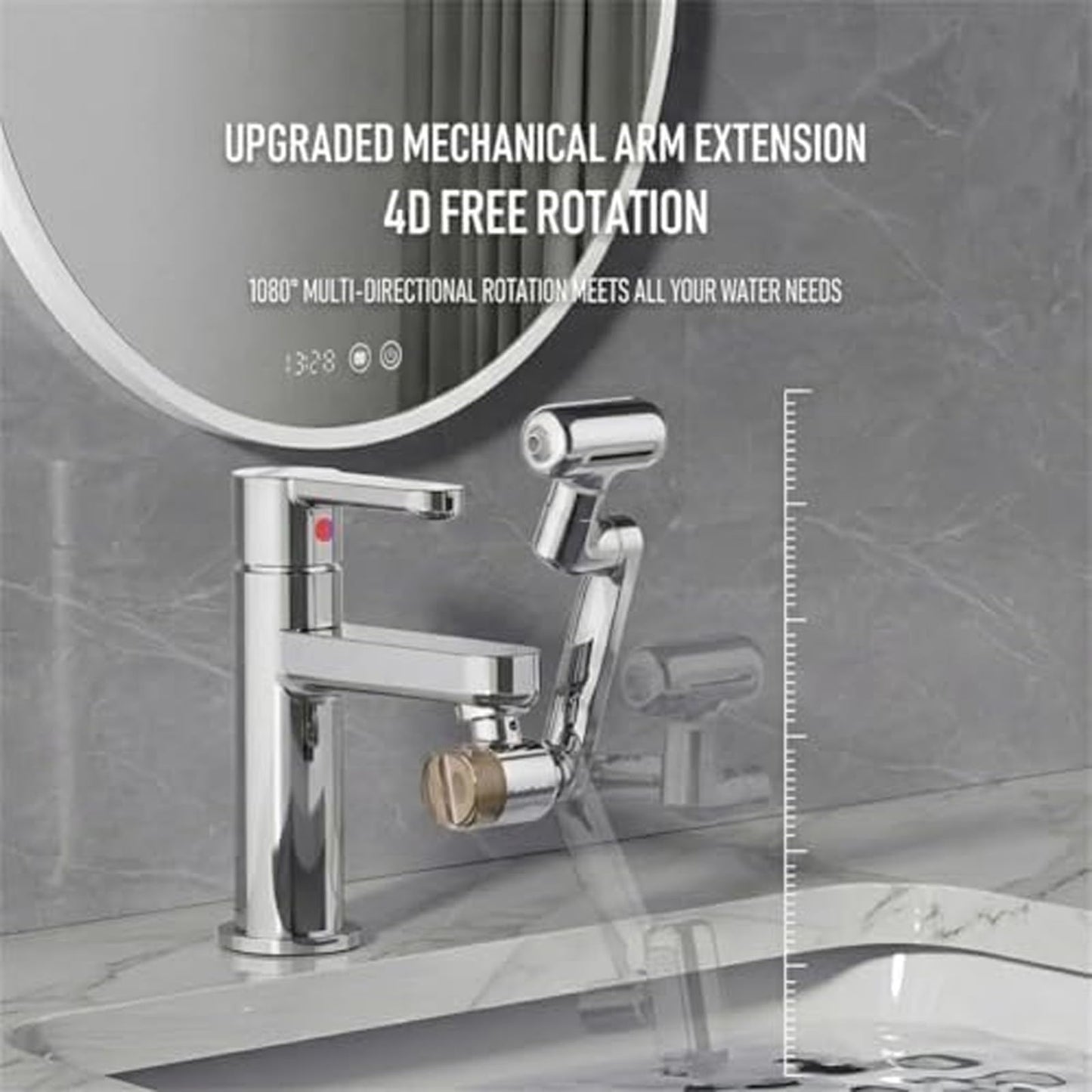 1080 Degree Rotating Faucet Extender