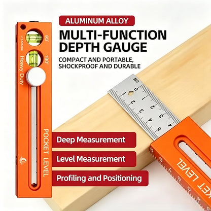 🔥LAST DAY 49% OFF - 🛠️Multifunctional Marking Level Ruler