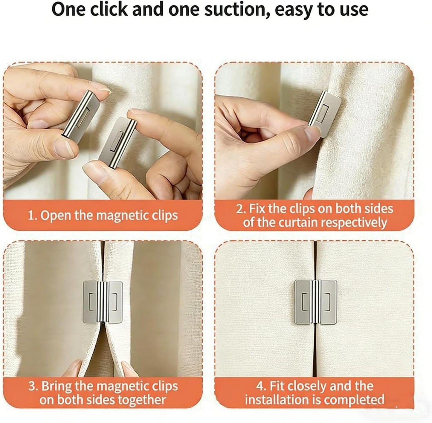🏠2026 New Magnetic Curtain Clips