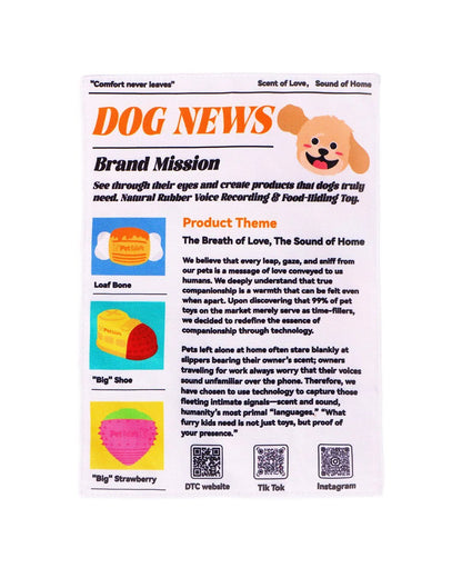 🔥Crinkle Newspaper Dog Toy for Boredom Relief, Interactive Chew Toy for Dogs