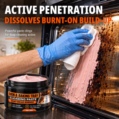High-performance cleaning paste for grease and stubborn encrustations