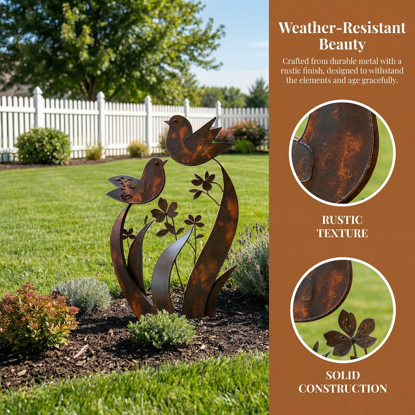 🦋🦋2026 Mother's Day Gifts 49% Off--💖🎁Bird & Wildflower Metal Garden Stake