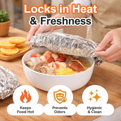 🔥Hot Sale Aluminum Foil Heat Shield Covers – No Plastic 🥘