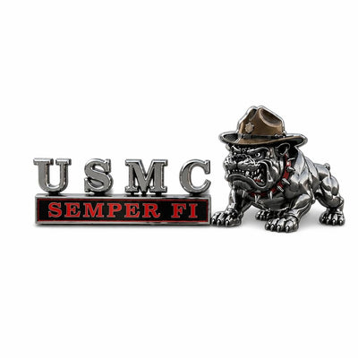3D Metal Devil Dog USMC Car Emblem