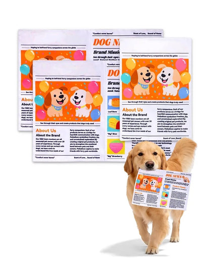 🔥Crinkle Newspaper Dog Toy for Boredom Relief, Interactive Chew Toy for Dogs