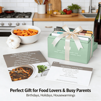 🍽️ Meal Planning Kit with 105 Photo Recipe Cards