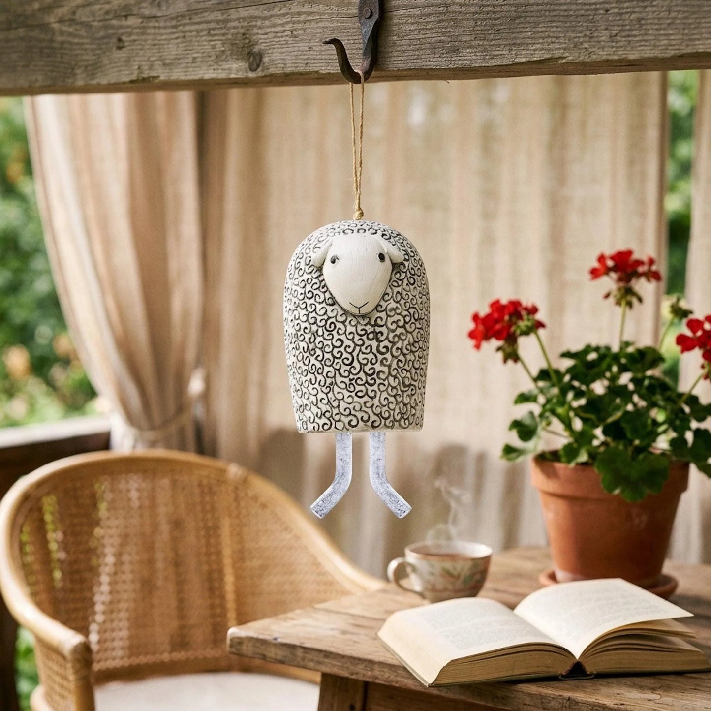 Handmade Whimsical Animal Wind Chime Ornaments