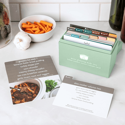 🍽️ Meal Planning Kit with 105 Photo Recipe Cards