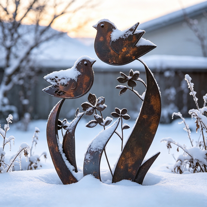 🦋🦋2026 Mother's Day Gifts 49% Off--💖🎁Bird & Wildflower Metal Garden Stake