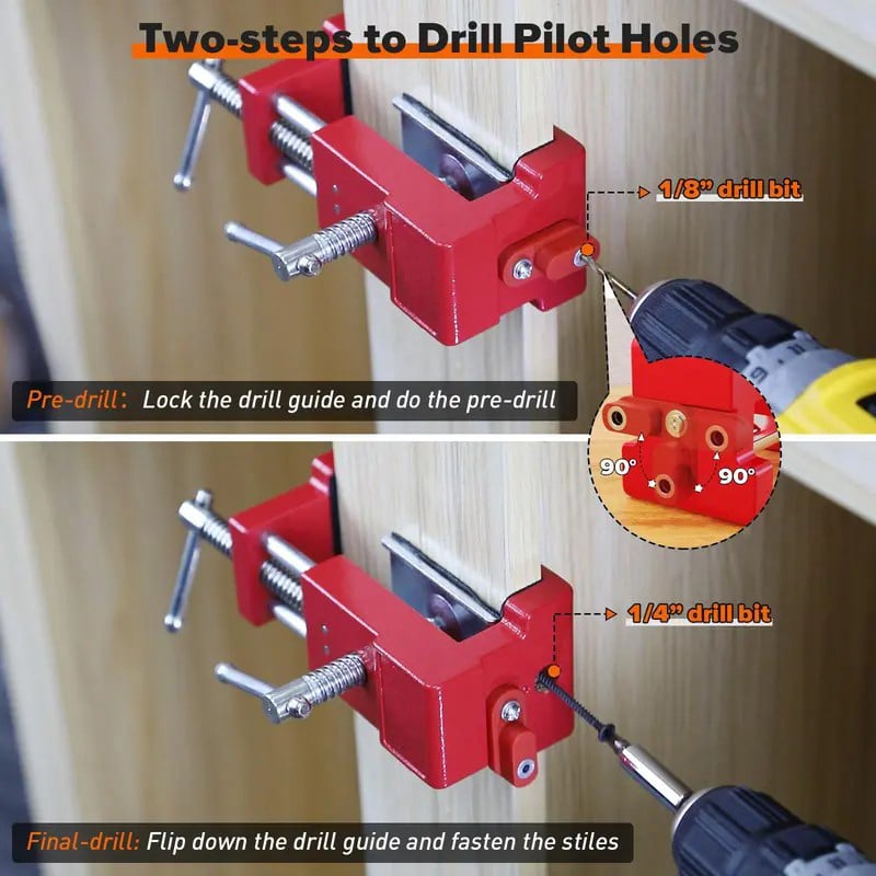 Cabinet Clamps with Drill Guide