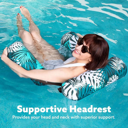 ⚡Hot Sales 49% OFF🔥Inflatable Pool Floats Adult, 2 Packs  Floating Lounge Chairs