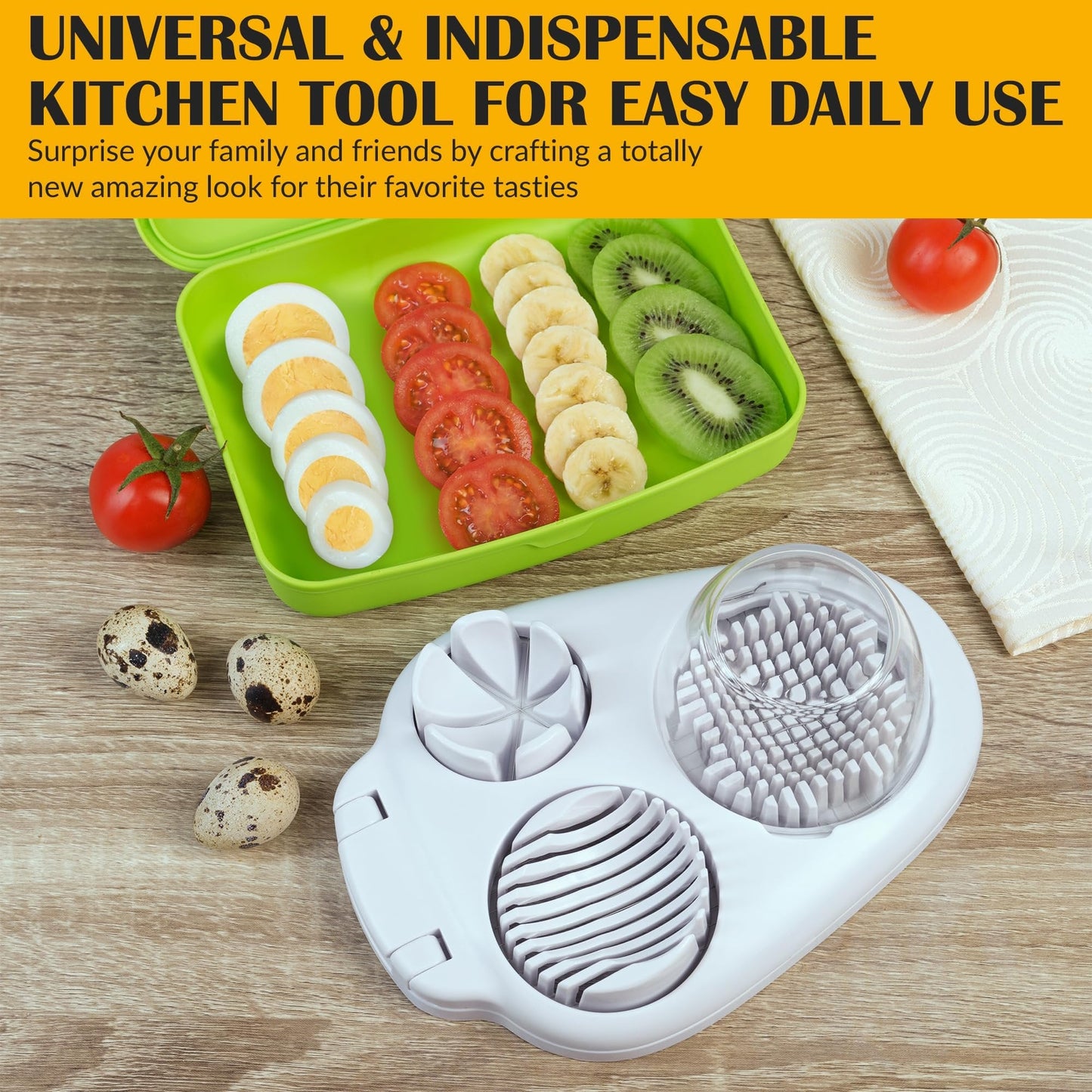 3-in-1 Egg Slicer & Dicer – Multi-Function Kitchen Tool