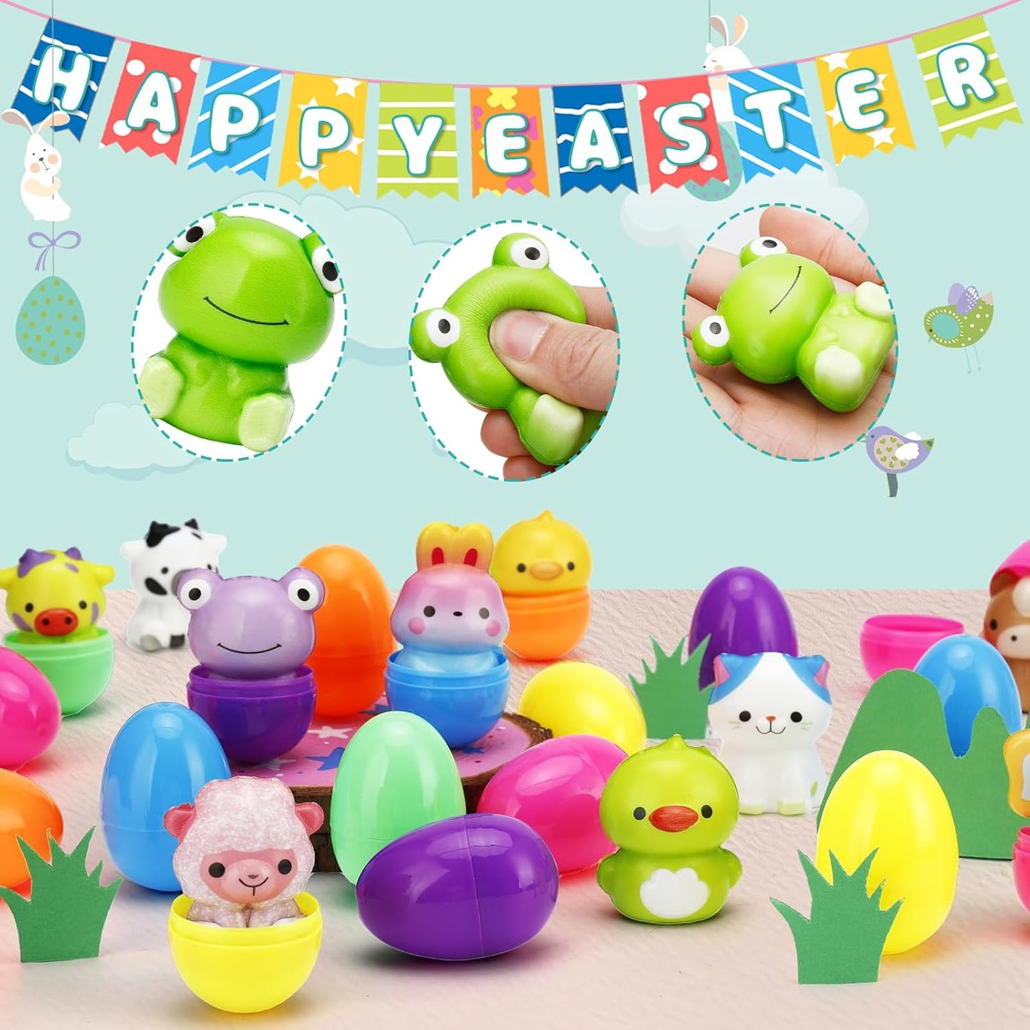 Easter Eggs Prefilled Slow Rising Squishy Toys